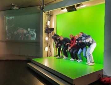 Greenscreen junge Menschen